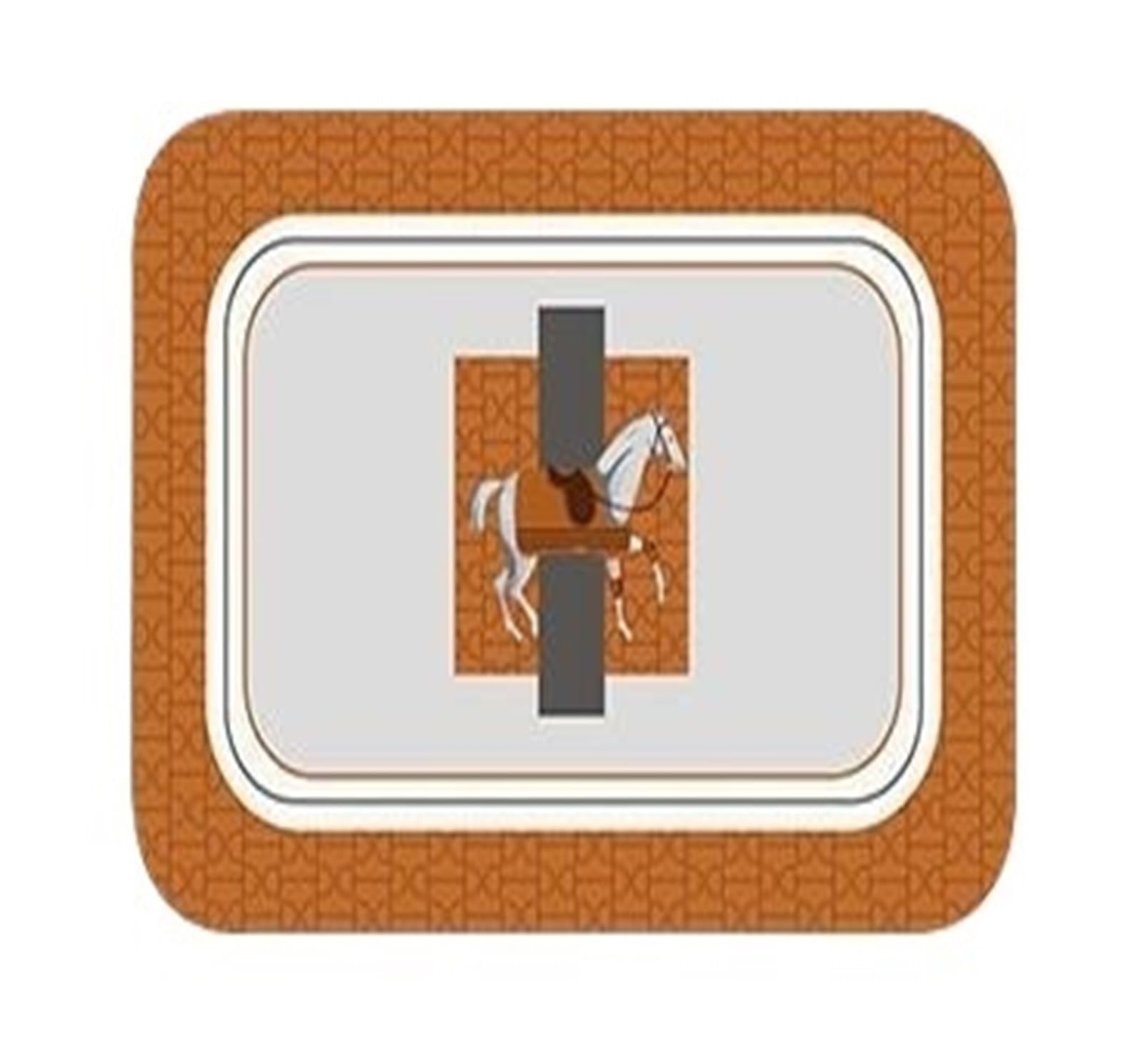 WZPTLKIBAD Horse Pattern Placemats, Rectangle Waterproof Table Mats