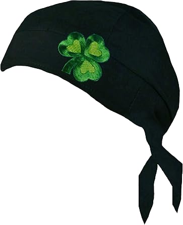 Irish Skull Cap St. Patricks Day Shamrock Clover Doo Rag Bandana Du Wrap