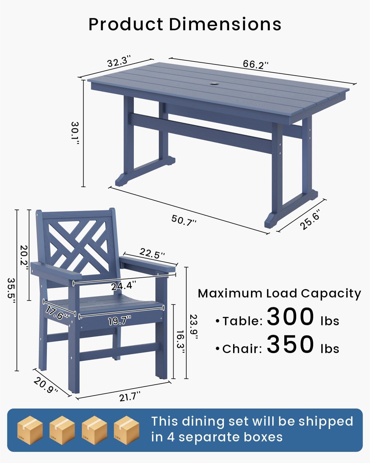 Transform Your Outdoors: The 7-Piece HDPE Dining Set Perfect for Al Fresco Dining!