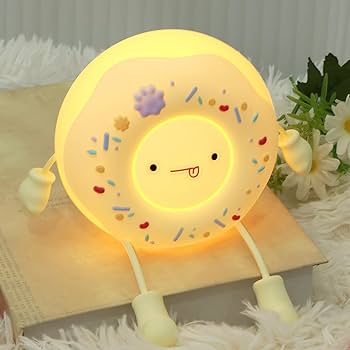 Amazon.co.jp : かわいいナイトライト、シリコンドーナツランプ