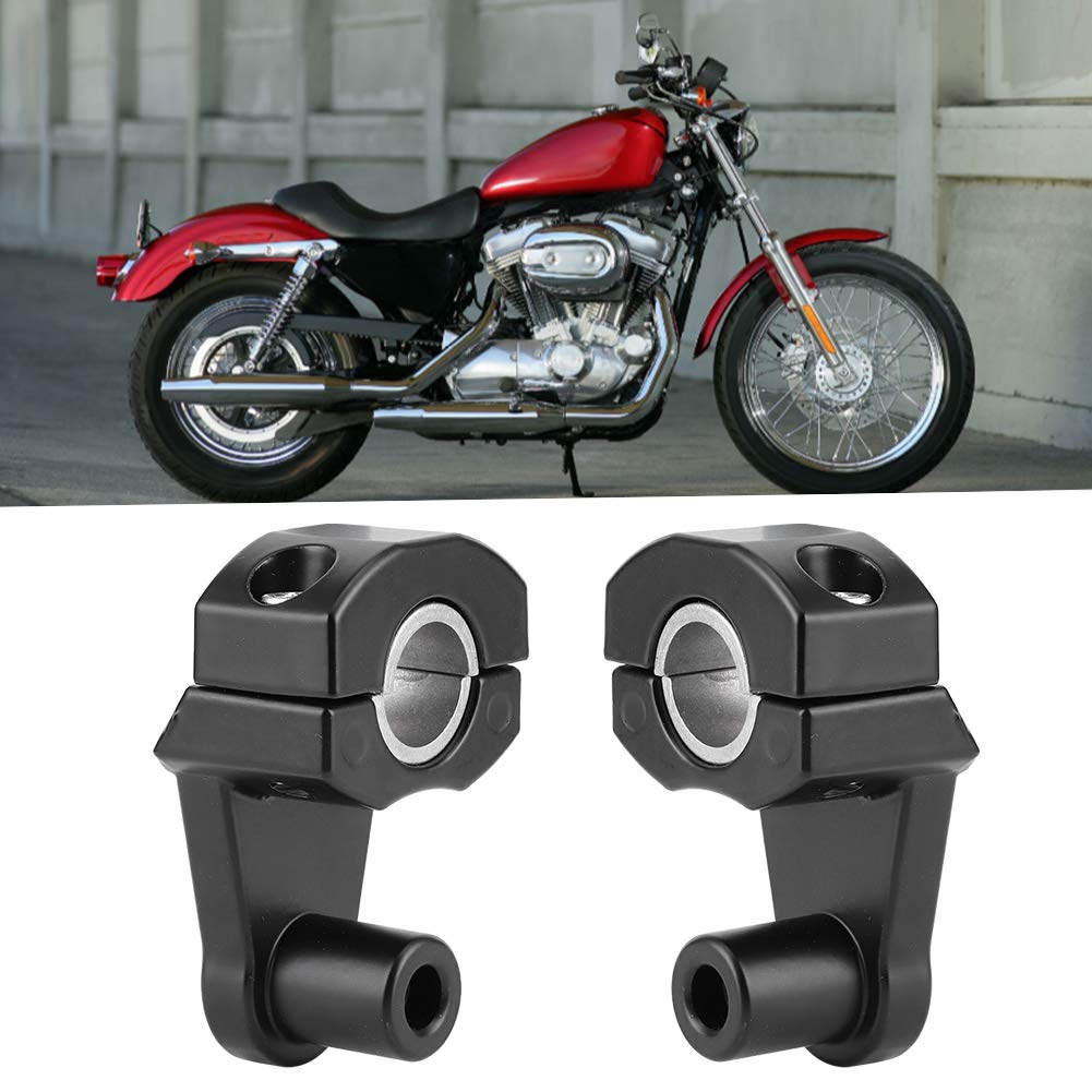 Risers de guidon de moto, 2 pièces 22mm / 28mm universel pivotant moto guidon Riser support pince CNC aluminium