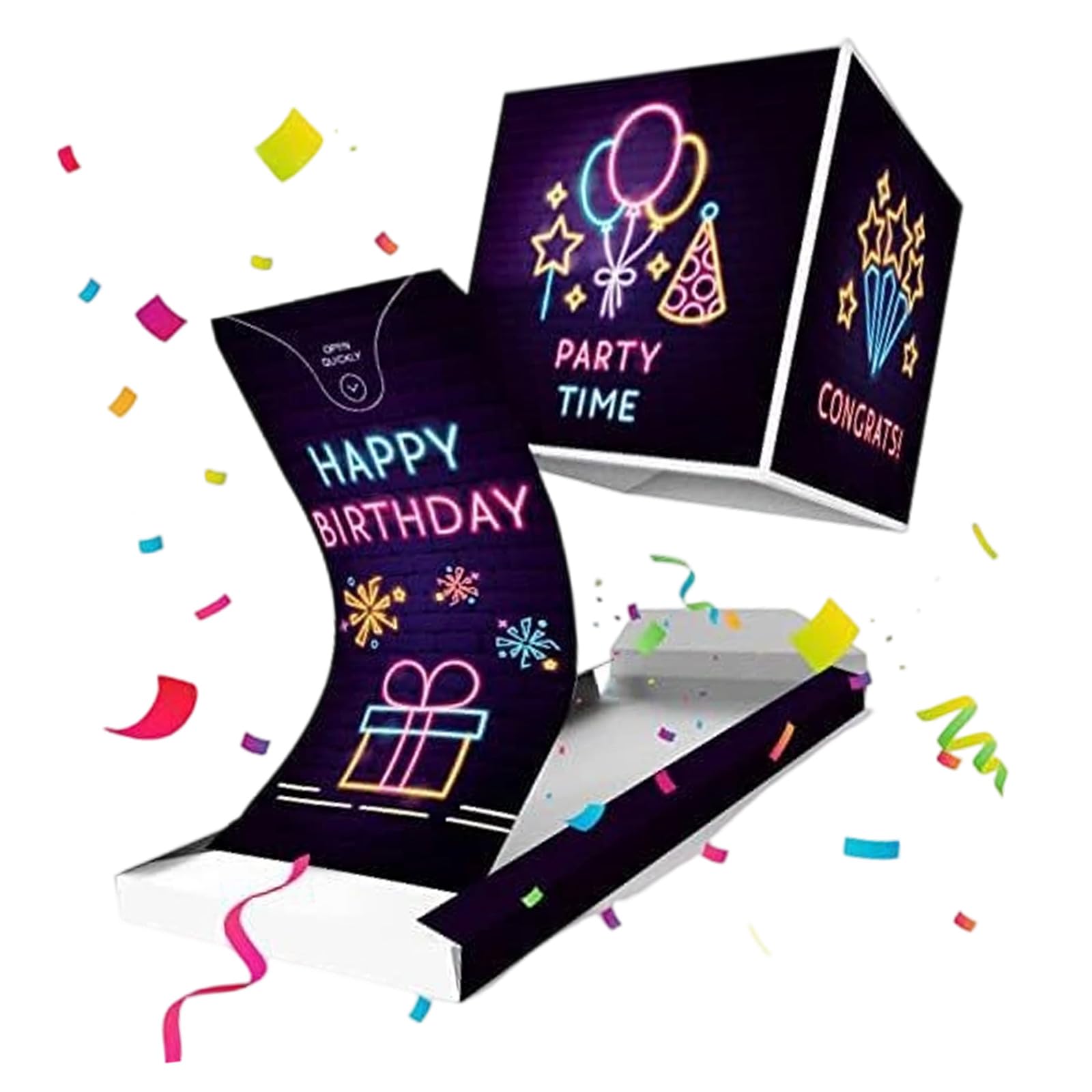 Osniyaw On Lights Easy To Use Pop-Up That Quickly Brings Joy When Giving Sweets, Photos, Cards For Festival Occasions, With Sturdy Pet Birthday Surprise Case