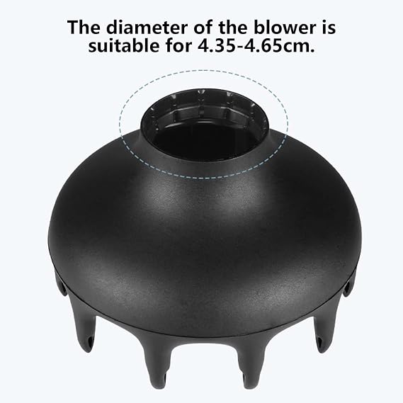 Hair Diffuser Universal Hair Dryer Diffuser Attachment Blow Dryers for Curly Wave Thick Black
