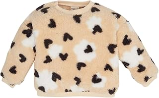 ديفاكتو سويت شيرت تريكو بقصة عادية ورقبة دائرية ضيقة واكمام طويلة للبنات الصغيرات D6196A5، رملي 3/4 سنوات