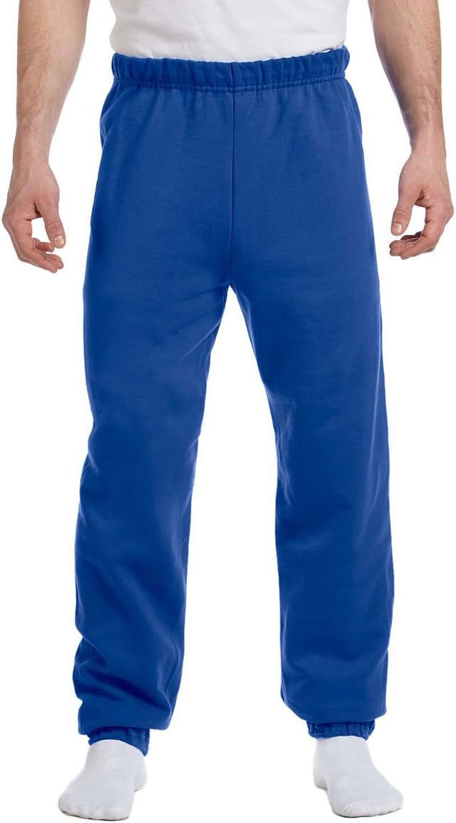 JERZEES Youth Nublend Fleece Sweatpants without Pockets, Covered Elastic Waistband, Cotton Blend, Sizes S-XL