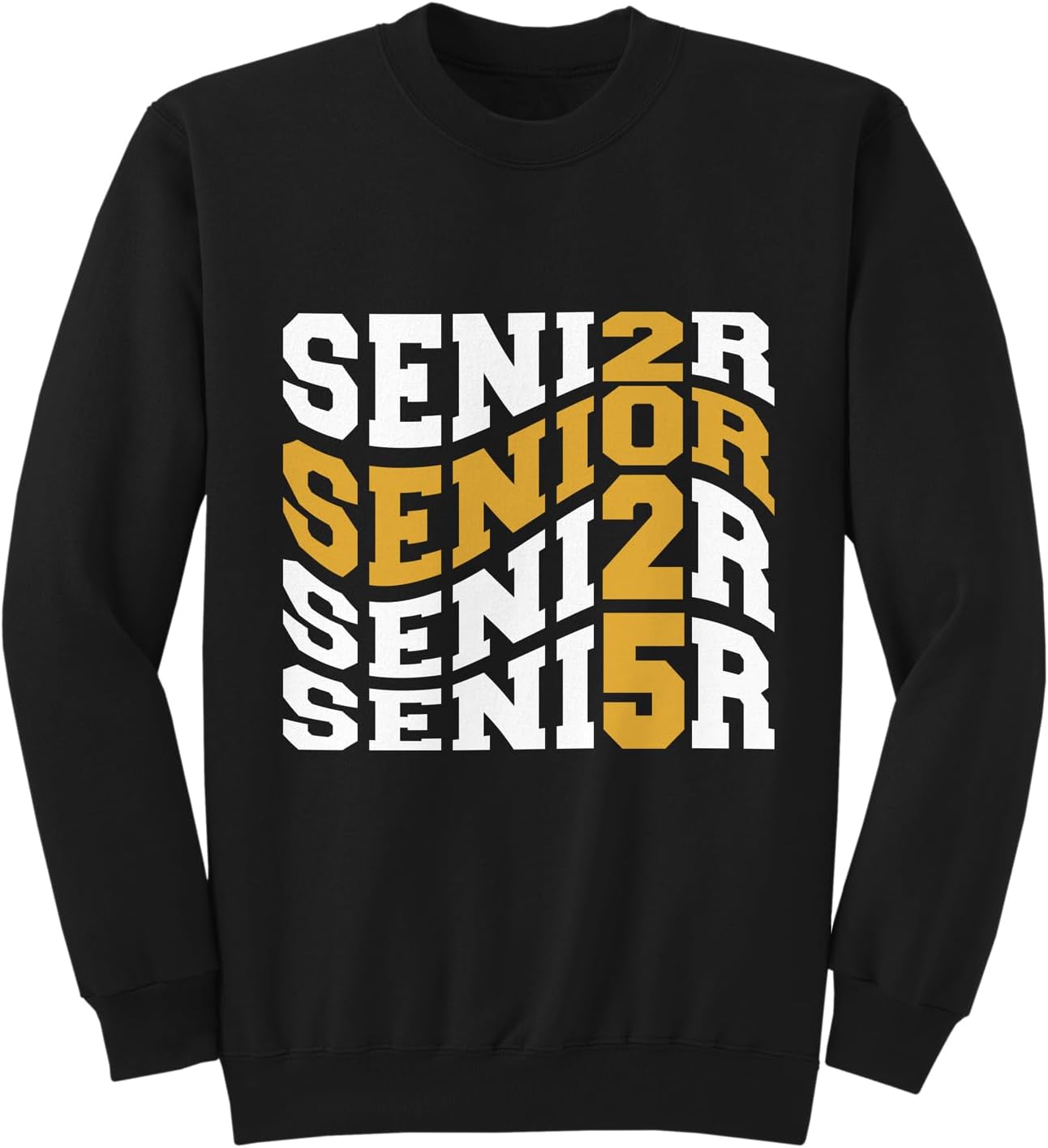 GotPrint Unisex Senior 2025 Sweatshirt, College Senior High School Fun Party Gifts, Crewneck Grad Spirit Sweaters Long Sleeve