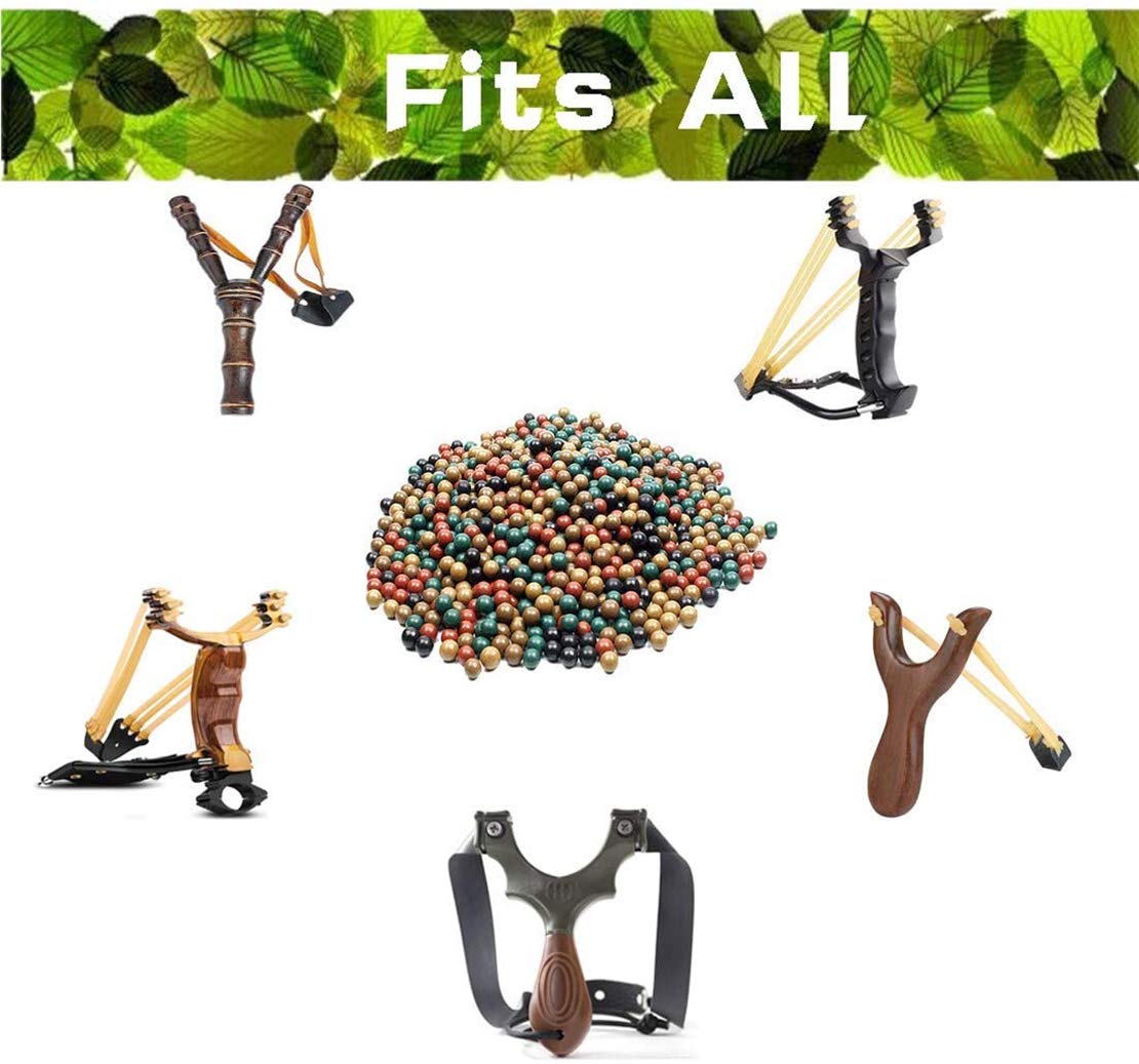 Schleuder 650pcs 10mm Slingshot Ammo Catapult Balls, 3/8" Biodegradable