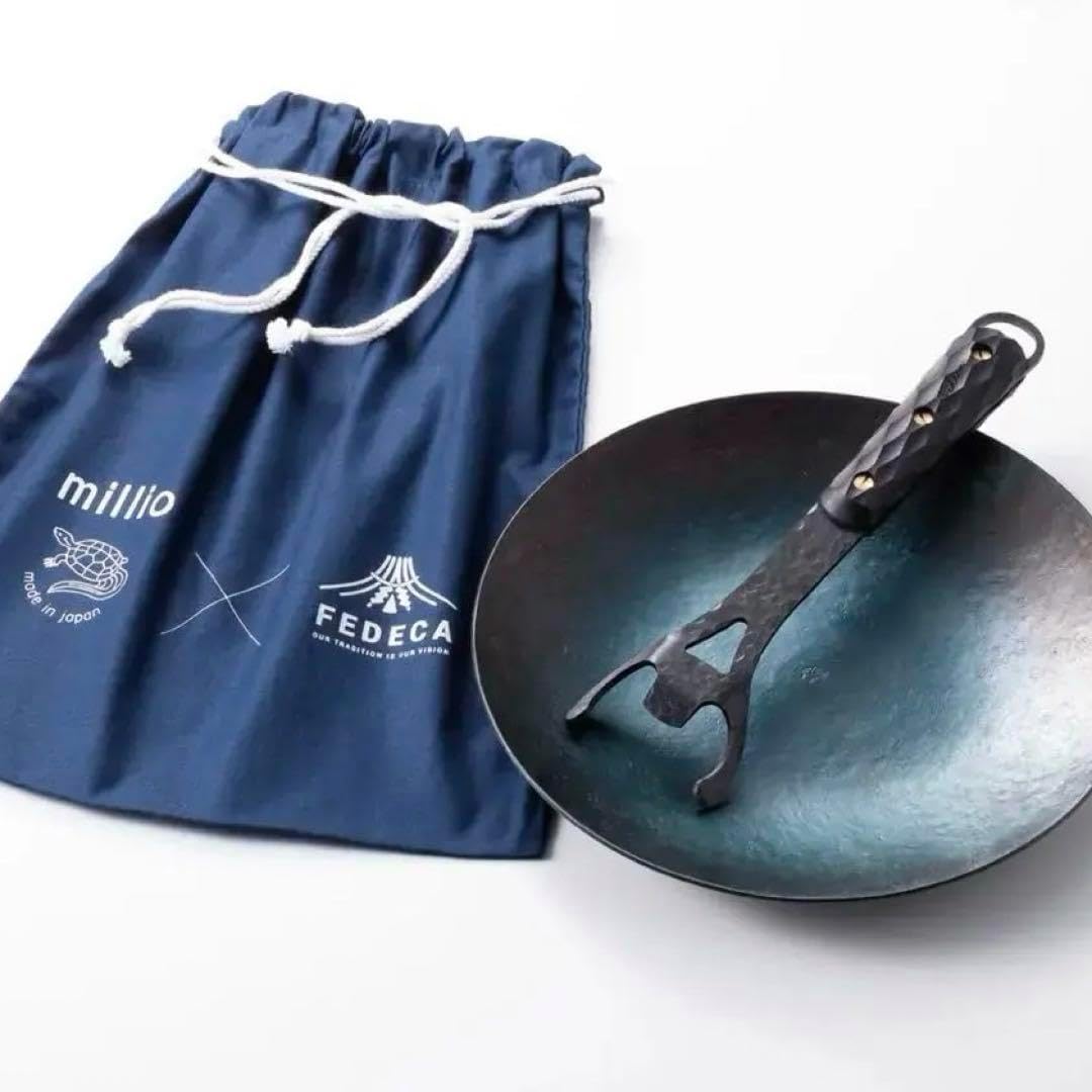 手打鍛造のディッシュグリドル 【MILLIO × FEDECA】 名栗ブラック