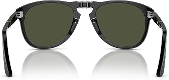 Persol PO0714-95/31 sunglasses FOLDING BLACK w/GREEN 54mm