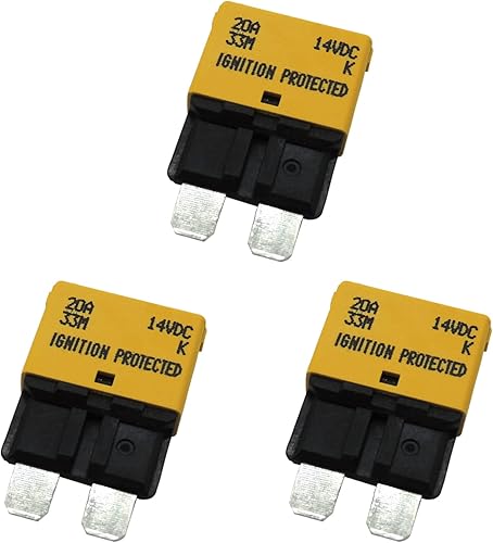 HiSport Fusible de disyuntor de reinicio automático para automóvil, camión, RV, motor de arrastre y cableado personalizado, protección de batería,