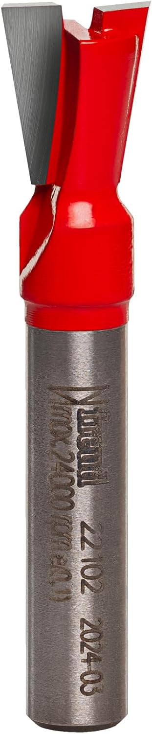 Freud 22-102: 3/8" (dia.) Dovetail Bit with 1/4" shank, 1-7/8" overall length