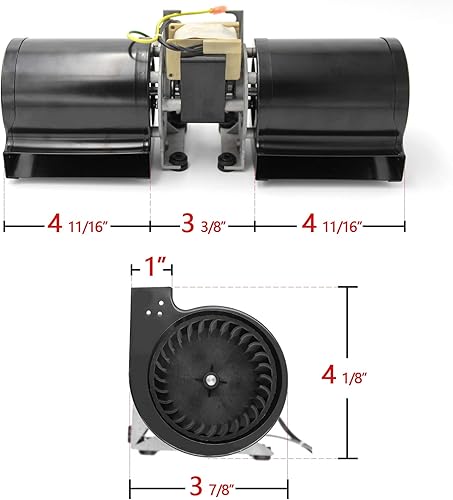 Miniatura 7 de Hongso GFK-160 - Ventilador para chimenea Heat N Glo GFK-160A, Hogar y Hogar, Quadra Fire, GTI, Fasco, Regency Inserto de estufa de leña, Royal,
