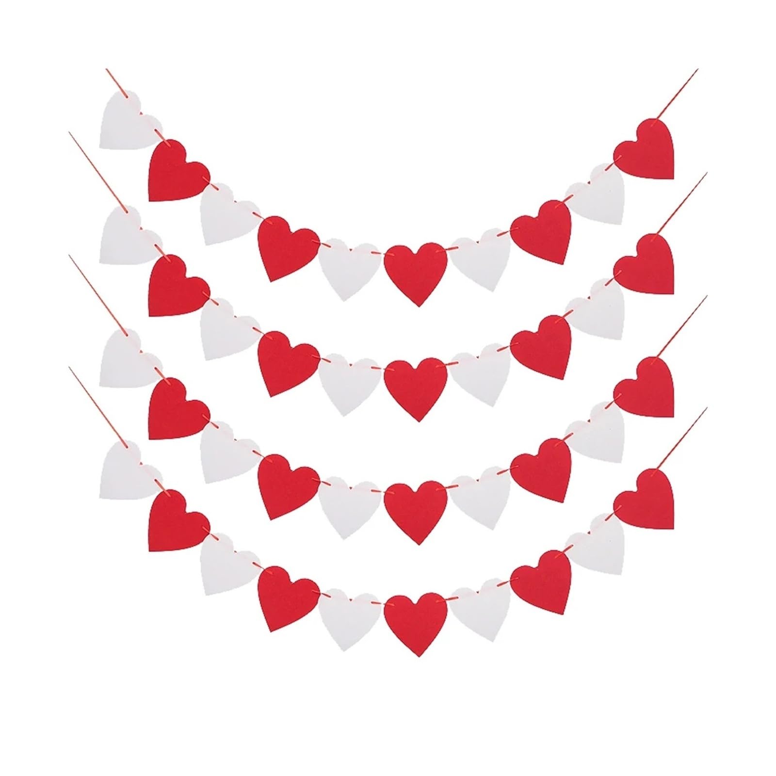 Guirlande de bannières pour Saint-Valentin et fournitures d'anniversaire de mariage