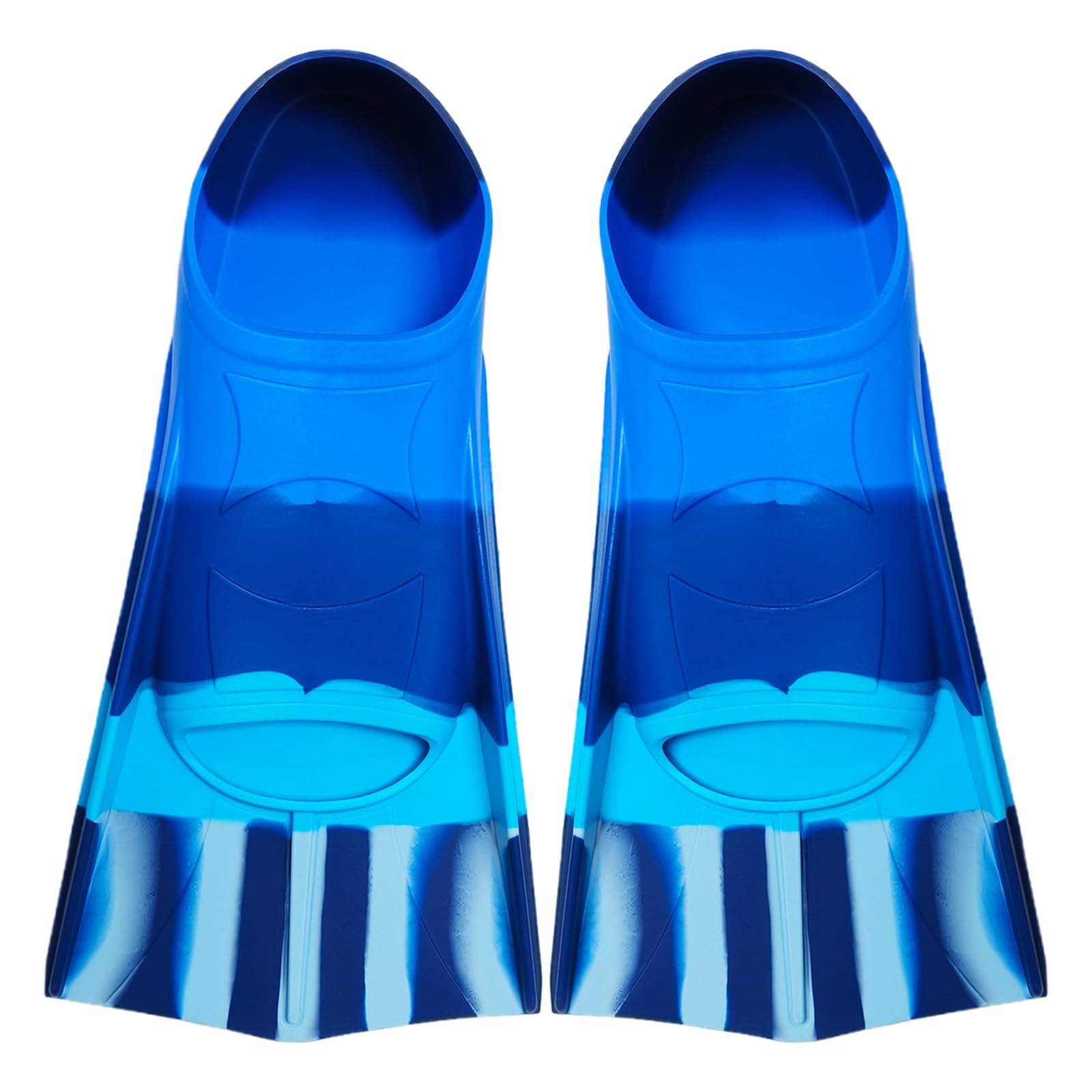 Silikon Schwimmflossen, 100% Silikon Kurzflossen, Kurze Trainingsflossen für Schwimmen, Komfortable Silikon Schwimmflossen, Training Kurzflossen für Kinder Erwachsene