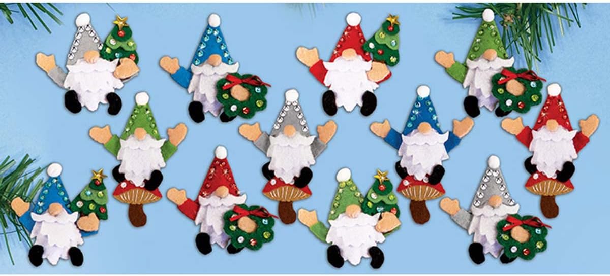 Design Works Gnomes Felt & Sequin Kit