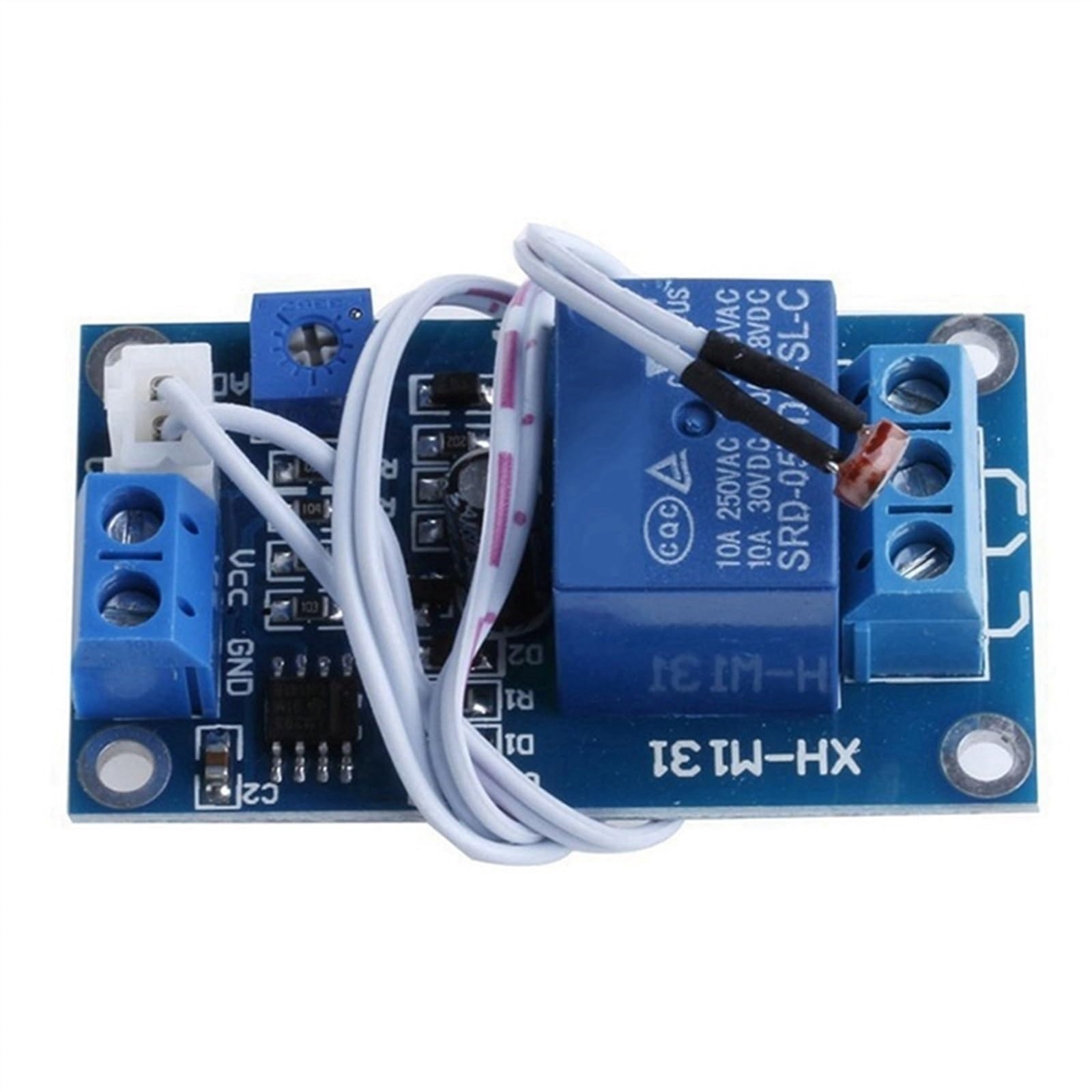 Modulo relè fotoresistore Interruttore di Controllo Luce 4X 12V Sensore di rilevamento XH-M131 Blu