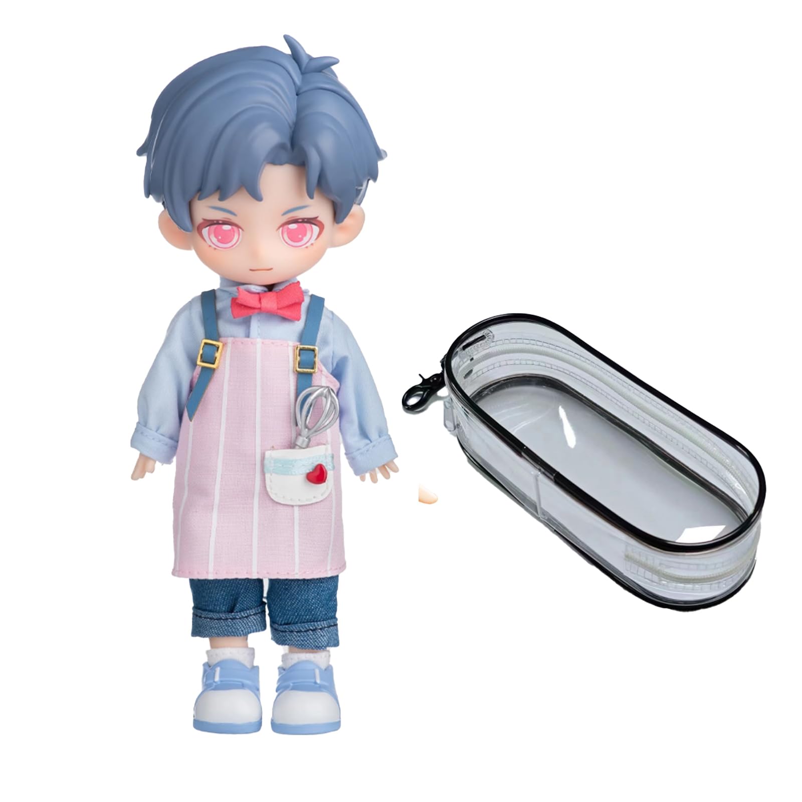 GNATAPIAY BJD Doll Blind Box with Outdoor Bag for Display,BJD Doll with Keychian Bag for Backpack,Cute 1/12 BJD Doll Collectable Dress Up Doll for Girls Birthday Party Gift