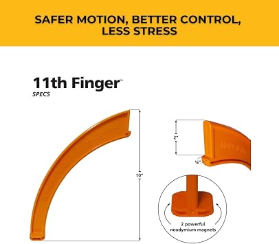 FastCap 11th Finger Tool Push Stick for Saw Protection, Orange