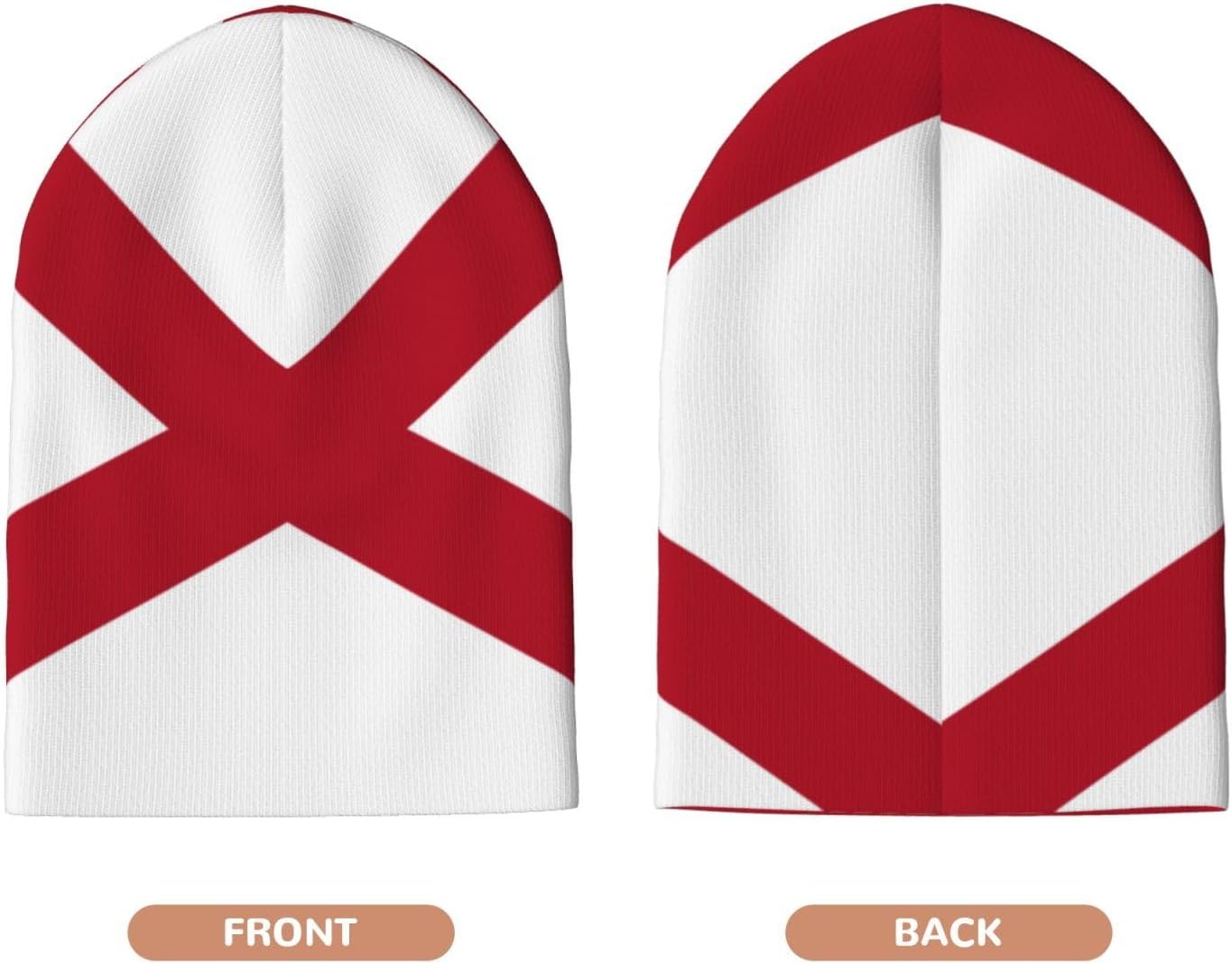 USA Flag Beanie Hat for Men and Women - Soft and Warm Knit Hat Unisex Winter Fall Hat Cuffed Knitted Skull Cap - Image 3