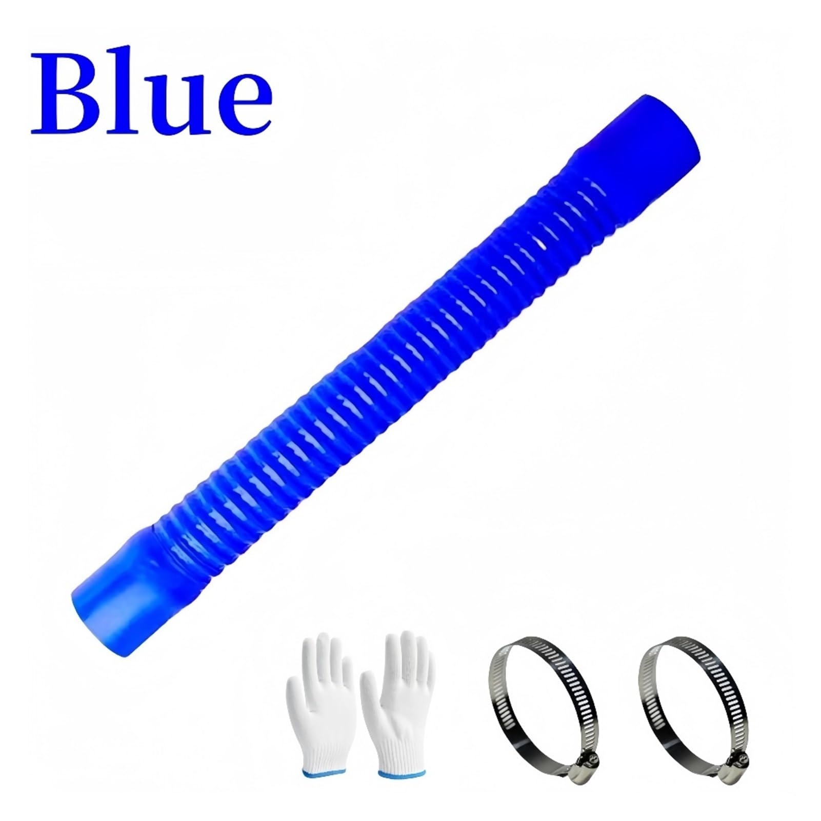 Manguera recta de silicona azul Radiador Tubo intercooler | Flexible, ajuste universal, ferretería, duradero, resistente al calor(500MM_ID 60MM)