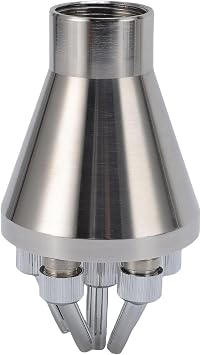 Naroote Fountain Jet Water Spray Sprinkler, Stainless Steel Center Straight Nozzle, Creates Dynamic Fountain Display for Garden Plaza, Hotels, Shopping Malls