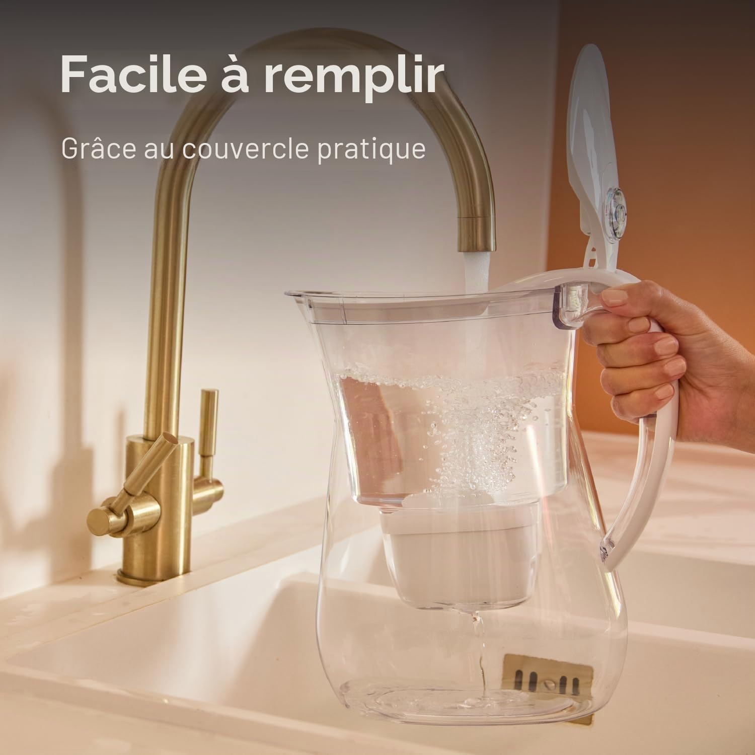 AQUAPHOR Lago Carafe Fitrante - Blanc (3 filtres Maxfor)