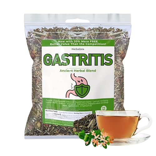 Herbalista Gastritis-BYE - Té compuesto de hierbas 5oz (141g) - Infusión 100% natural - Compuesto Ancestral Hierbas Naturales - Hace más de 40 tazas