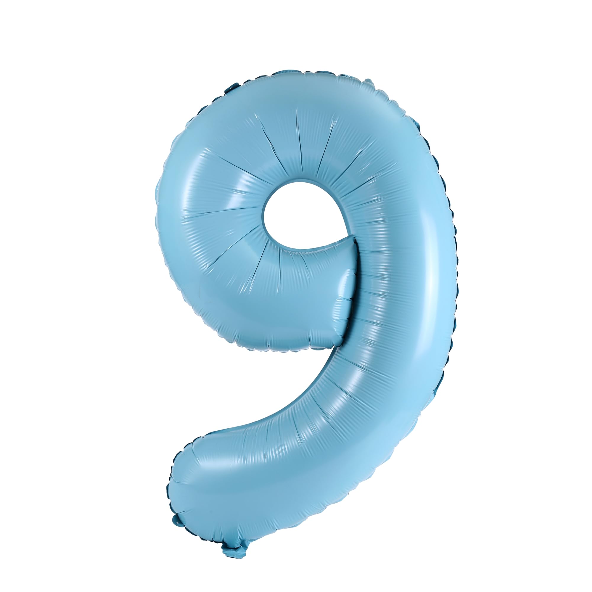 YPSelected 32 Inch Large Foil Helium Number Balloon Birthday Wedding Party 0-9 (Baby Blue, 9)