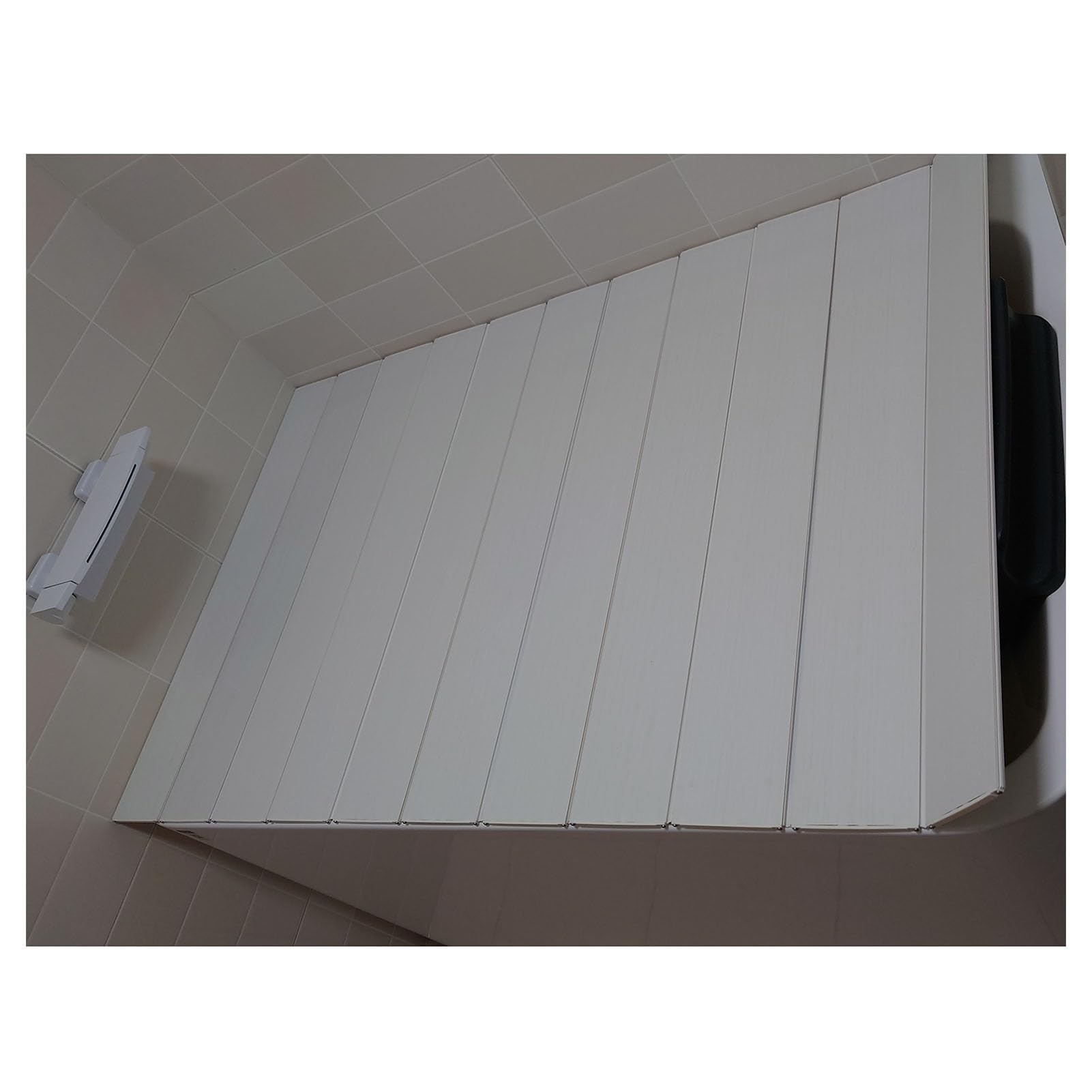 Verstellbare Badewannenmatte, faltbar, PVC-isoliert, 75 x 127 x 0,6 cm, 22 Größen, perfekt für Sicherheit und Schutz der Badewanne, wasserdicht, rutschfest, Badzubehör