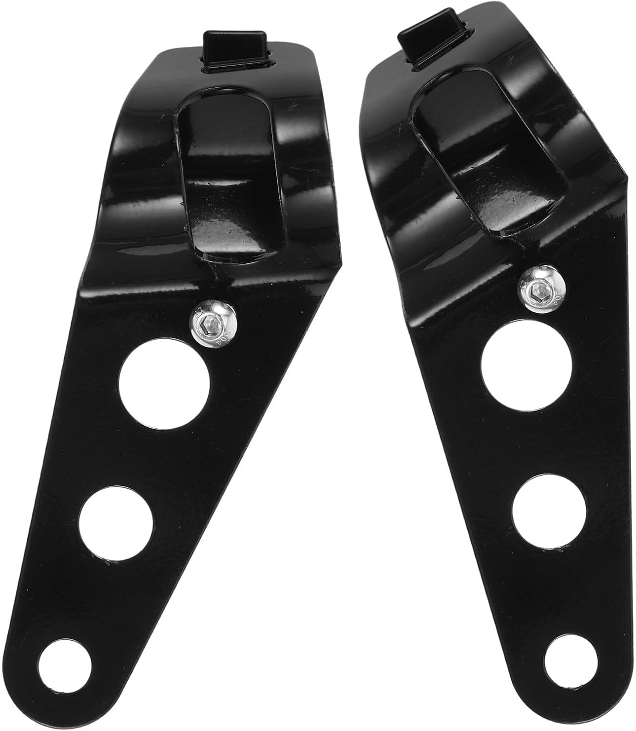 2pcs Motorcycle Headlight Mount Bracket Aluminum Alloy Headlamp Holder Compatible with Fork Size 31mm-39mm for Improved Safety and Universal Fit