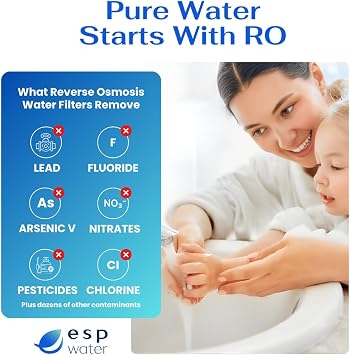 PureValue 4EZ50 Water Filter Replacement Kit - 50 GPD Reverse Osmosis Membrane Included, Complete One-Year Bundle for PureValue RO System, Under Sink Drinking Water Filtration Kit, Made in USA