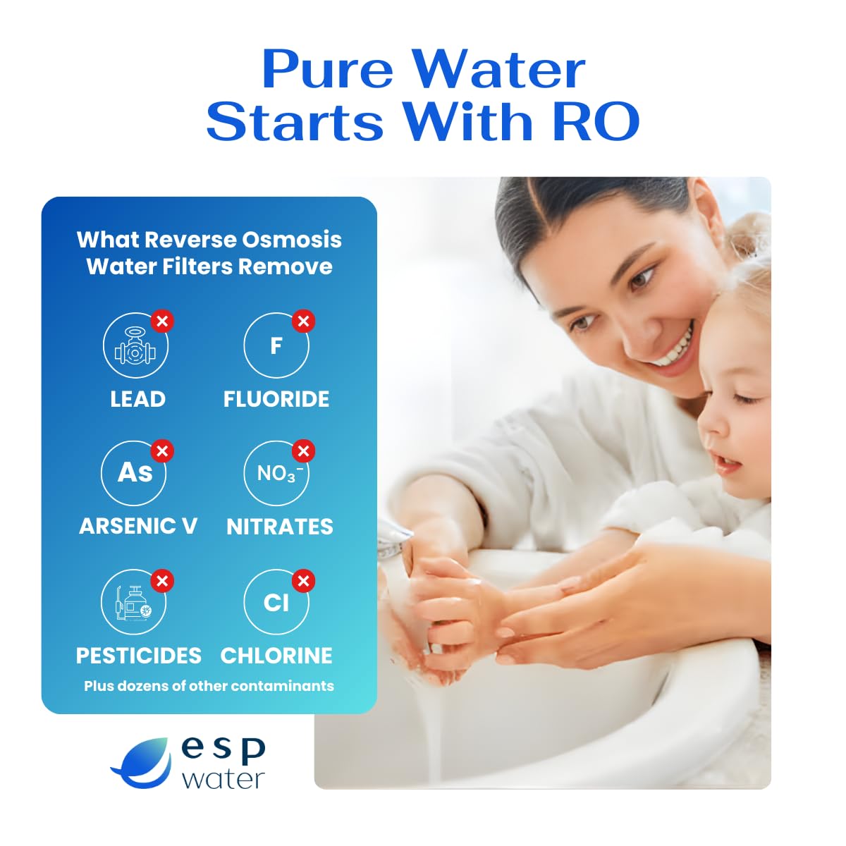 PuROTwist 4000 Kit de repuesto de filtro RO completo con membrana de ósmosis inversa de 50 GPD (YSM-PURO4T50)
