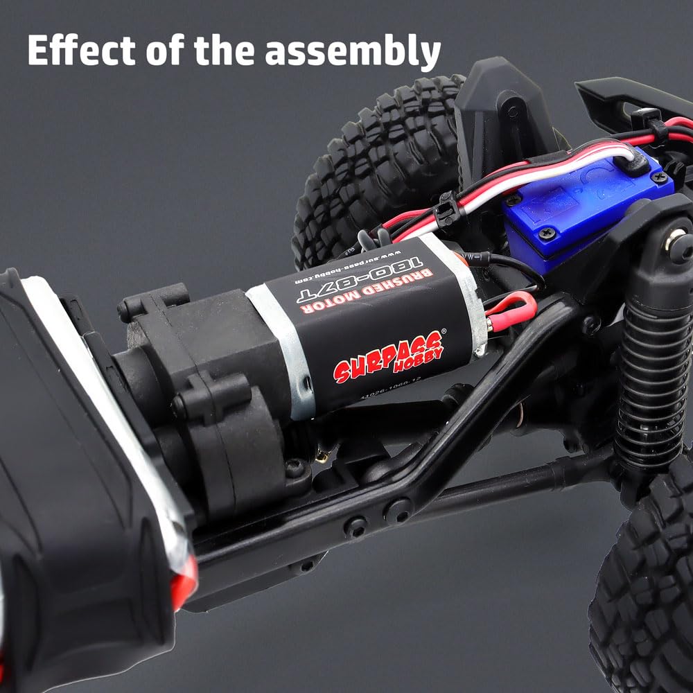 Surpass Hobby 180 Brushed 87T Motor with Copper Pinion for TRX4M 1/18 RC Crawler Upgrade