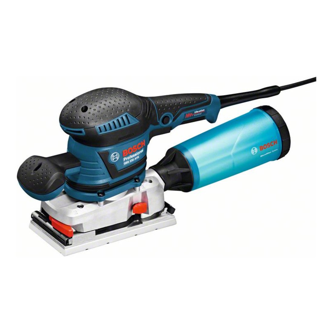 Bosch Professional Ponceuse à bande GSS 230 AVE (300 W, Régime à vide : 8.000 – 11.000 tr/min, Boîte en carton) 601292802
