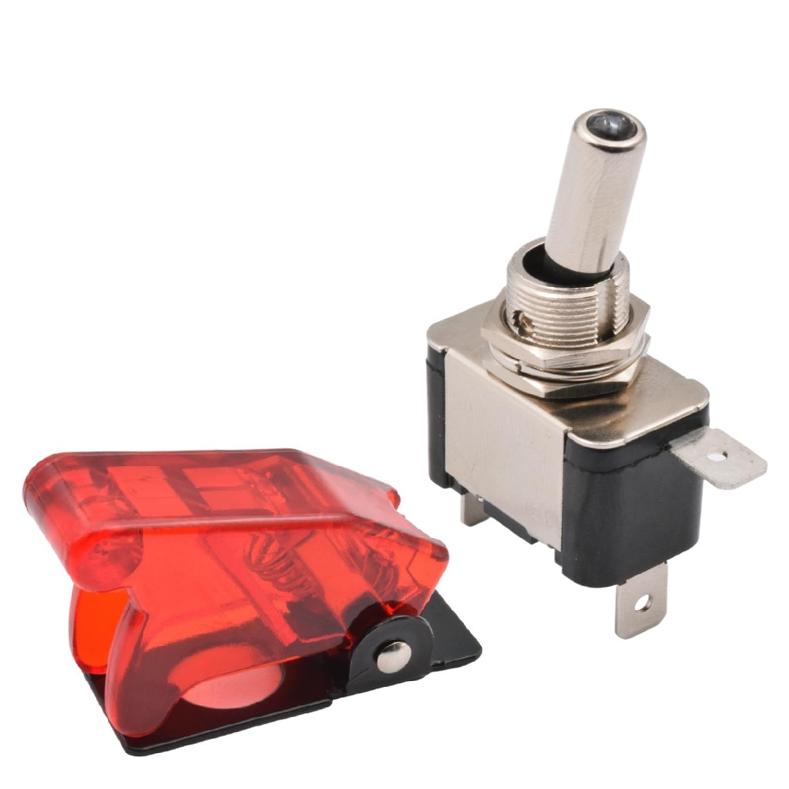 Interruptor de palanca de 3 pines 12V 20A con luz para camión y avión 8