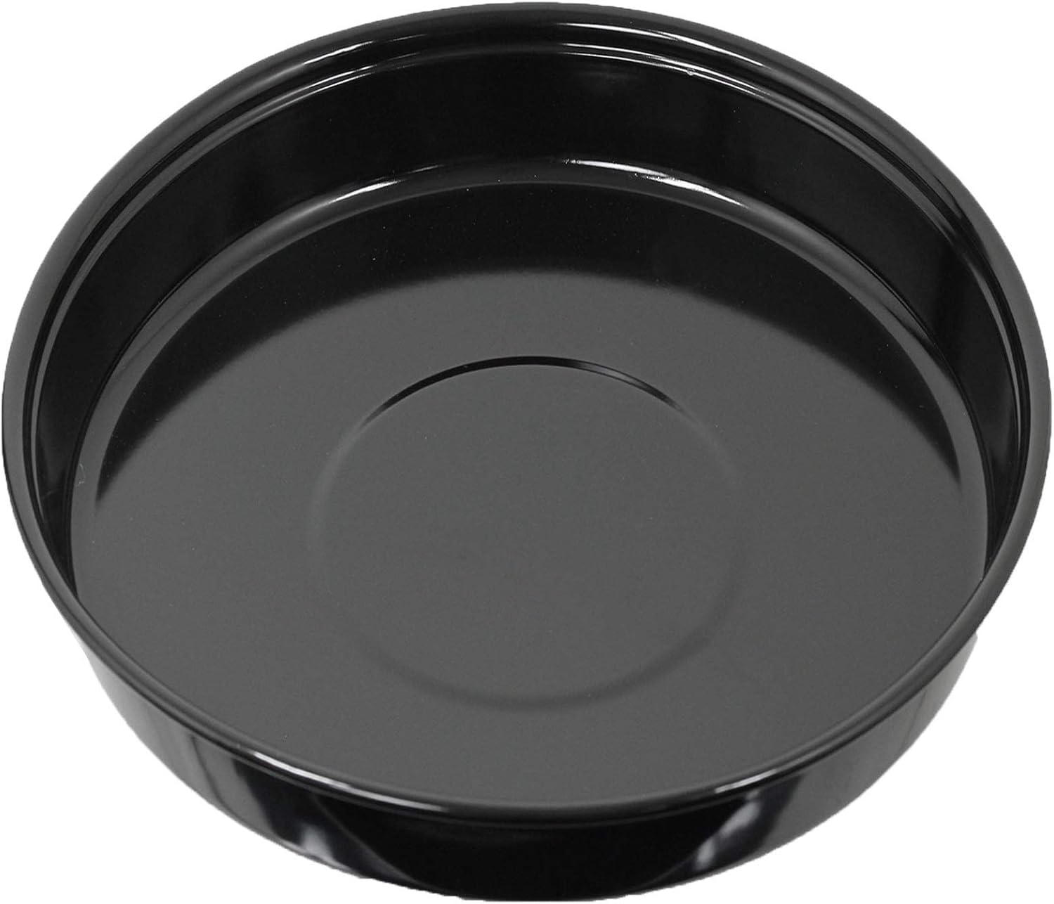 Spares2go Large Round Vitreous Enamel Roasting Tin Oven Baking Tray