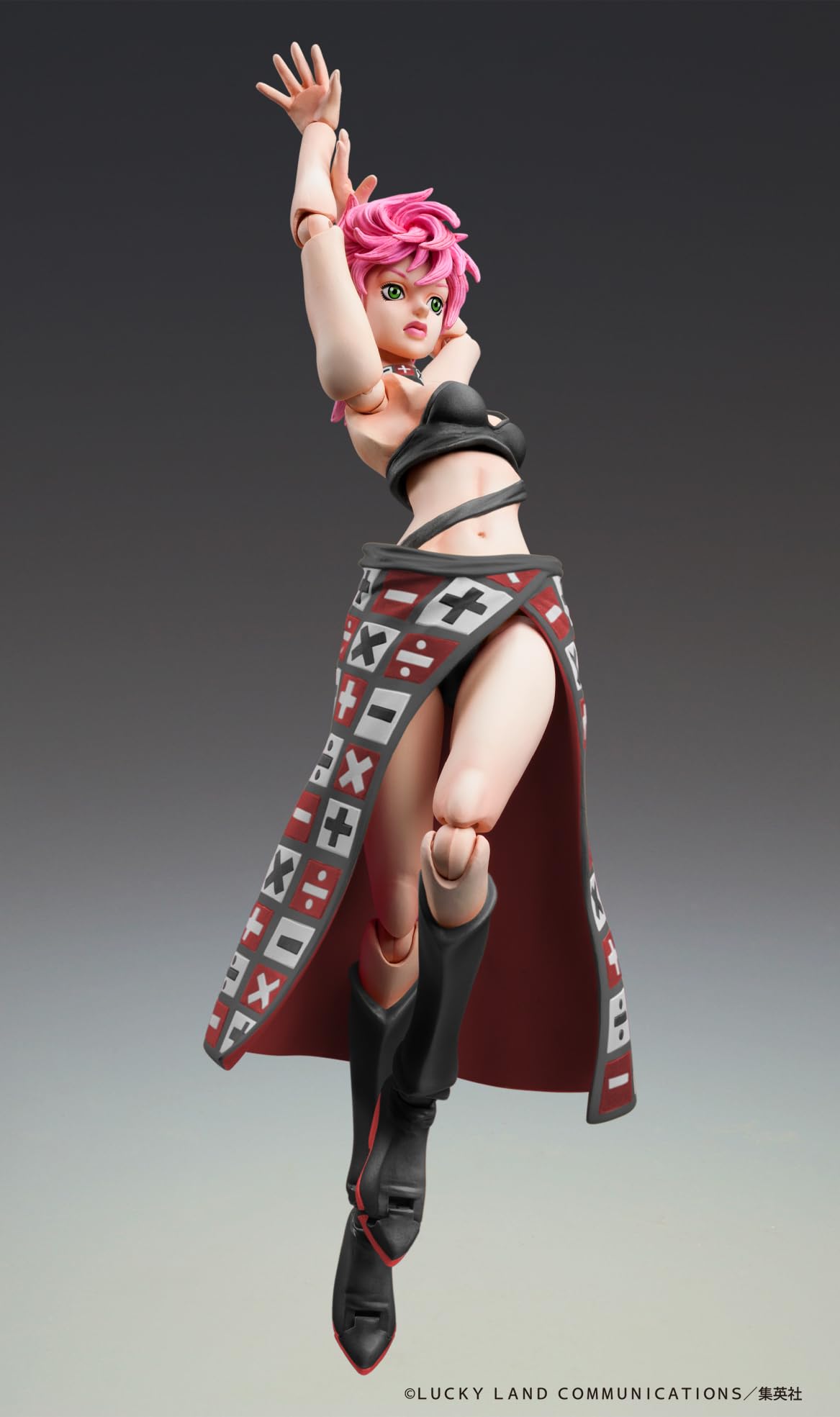 Medicos Entertainment Super Action Statue "JoJo's Bizarre Adventure Part 5" Trish Una Ver.BLACK, circa 150 mm, PVC e ABS & Nylon, Action Figure dipinte