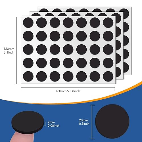 Miniatura 57 de DIYMAG Cuadrados magnéticos adhesivos, cinta magnética adhesiva flexible (cada uno de 0.787 x 0.787 x 0.079 in), hojas magnéticas con adhesivos