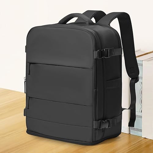 Miniatura 352 de coowoz Mochila de viaje grande para mujeres y hombres,Mochila de transporte,Mochila de senderismo impermeable para deportes al aire libre, Azul, 45