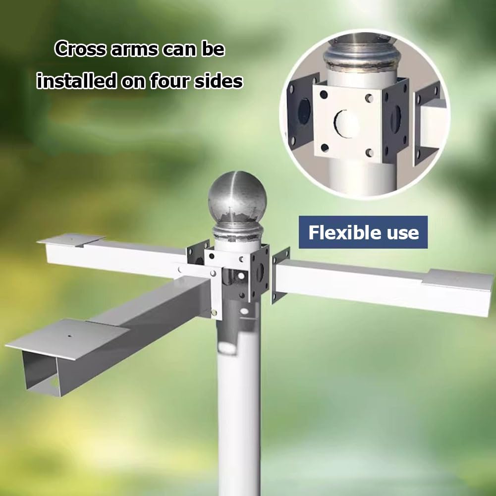 Este Soporte para cámara de vigilancia, Soporte Universal para Pared y Techo para cámaras Domo, Poste de Metal Resistente a la Intemperie, Longitud Ajustable de 100 cm.