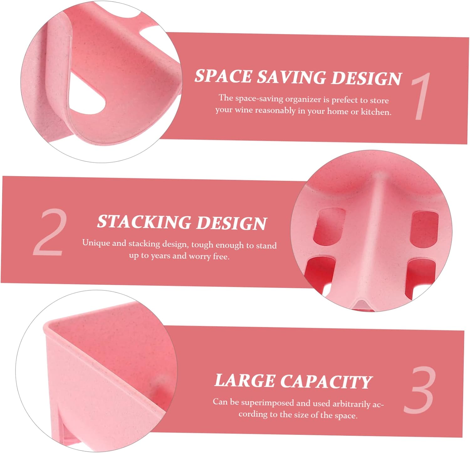 Stackable Can Organizer 4pcs PP Storage Rack for Kitchen Pantry
