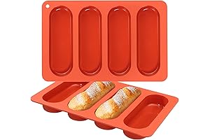 Webake Hoagie Roll Pan for Hot Dog Bun Rolls