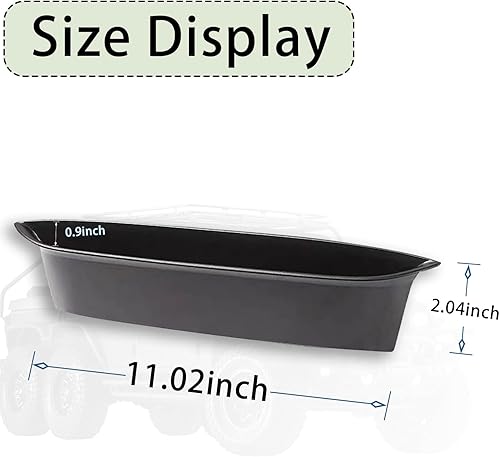 Miniatura 2 de 1 caja de almacenamiento con asa, organizador de bandeja de almacenamiento para pasajeros, caja de accesorios compatible con Jeep Wrangler JK JKU