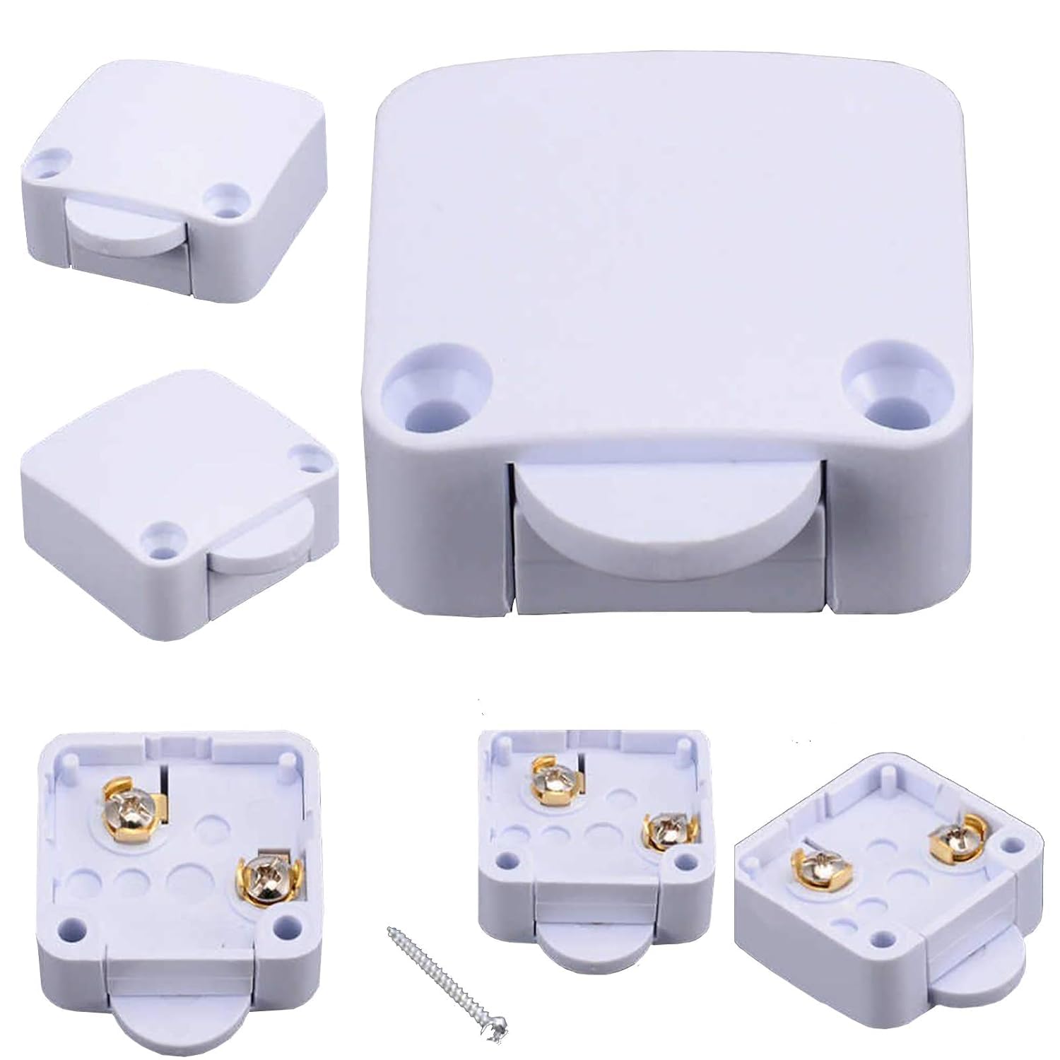 SAWS Wardrobe Door Plastic Auto Switch Self Resetting | Cupboard Sliding On/Off Switch for Wardrobe Light | 250V/2A Furniture Door Switch (1)-image-47
