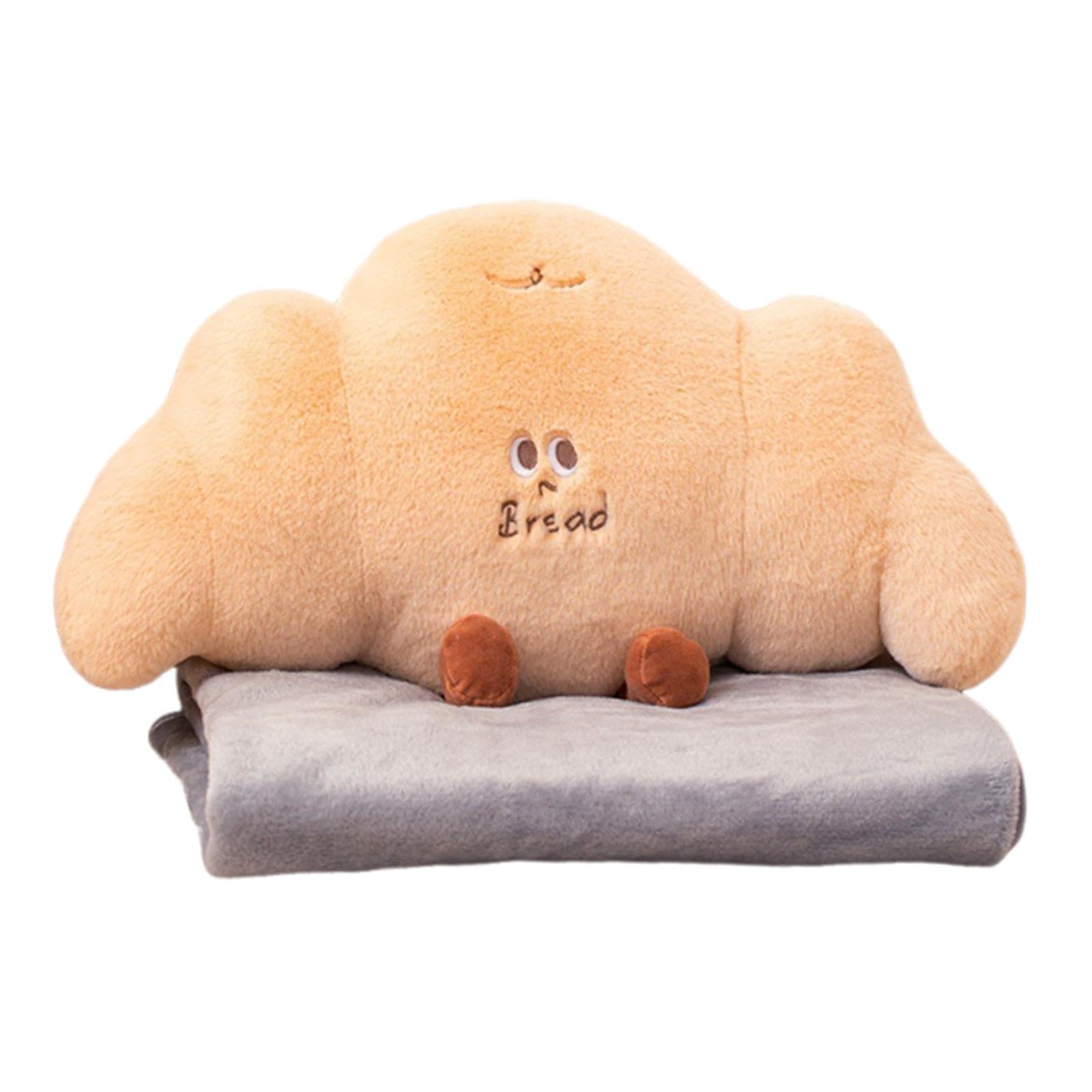 TRENDYNEST® Travel Blanket Pillow Funny Portable Sofa Cushion for Home Women Living Room Croissant | Home & Garden | Home D?©cor | Pillows