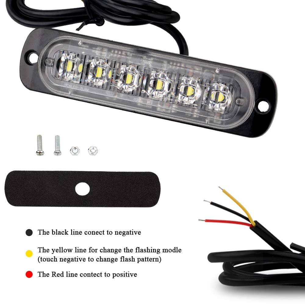 20 LED 3 Mm Bianco Freddo Extra Veloce Strobo Lampeggiante Ultra - Foto 2