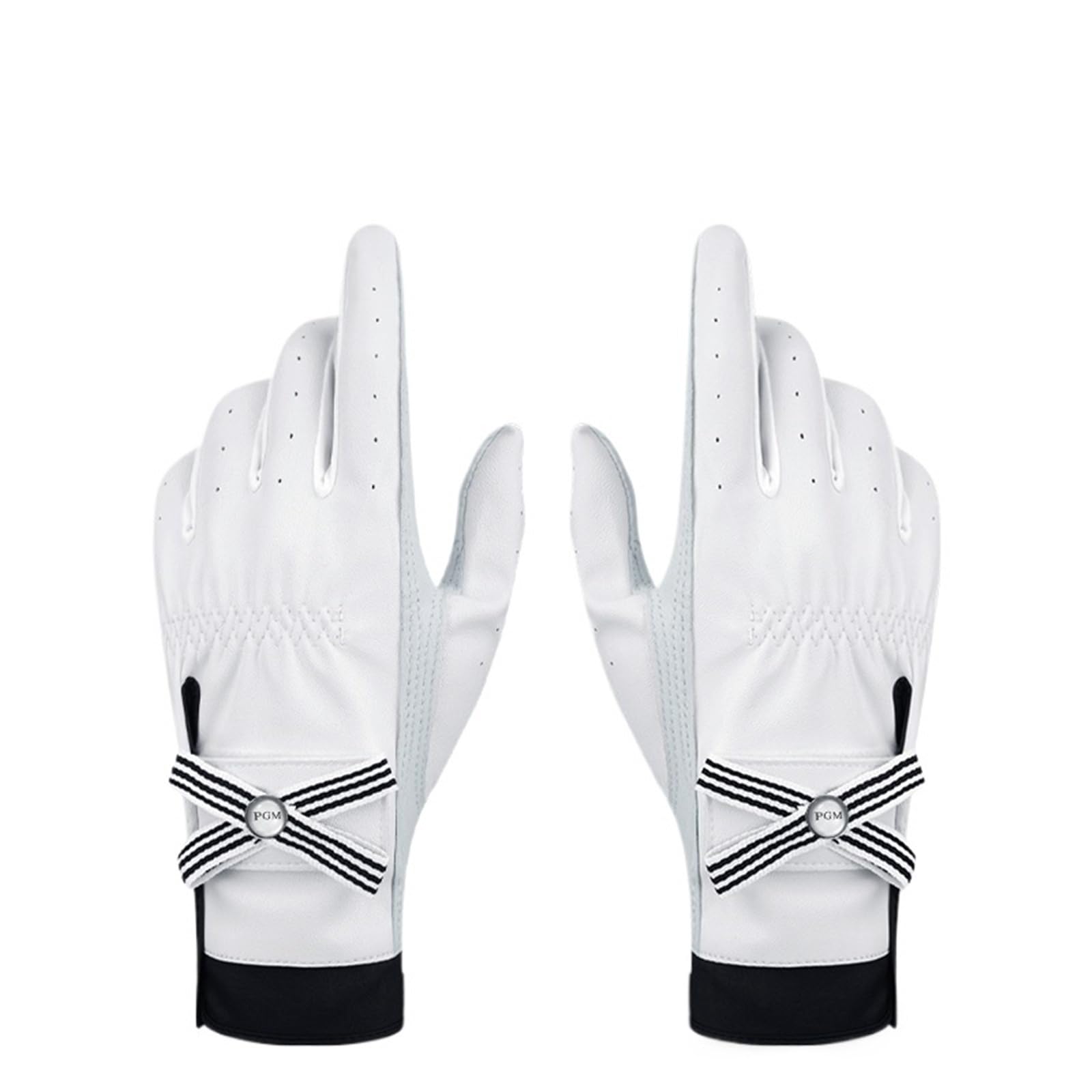Damen-Golfhandschuhe aus Lammleder, atmungsaktiv, offene Finger, für Golfsport, Rechts- und Linkshänder