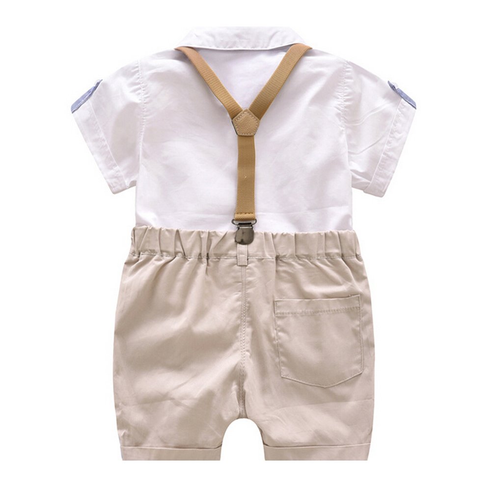 Evelin LEE Kid Baby Boy Gentry Clothes Set Formal Party Wedding Tuxedo Waistcoat Outfit Suit (90(18-24M), Style 3)