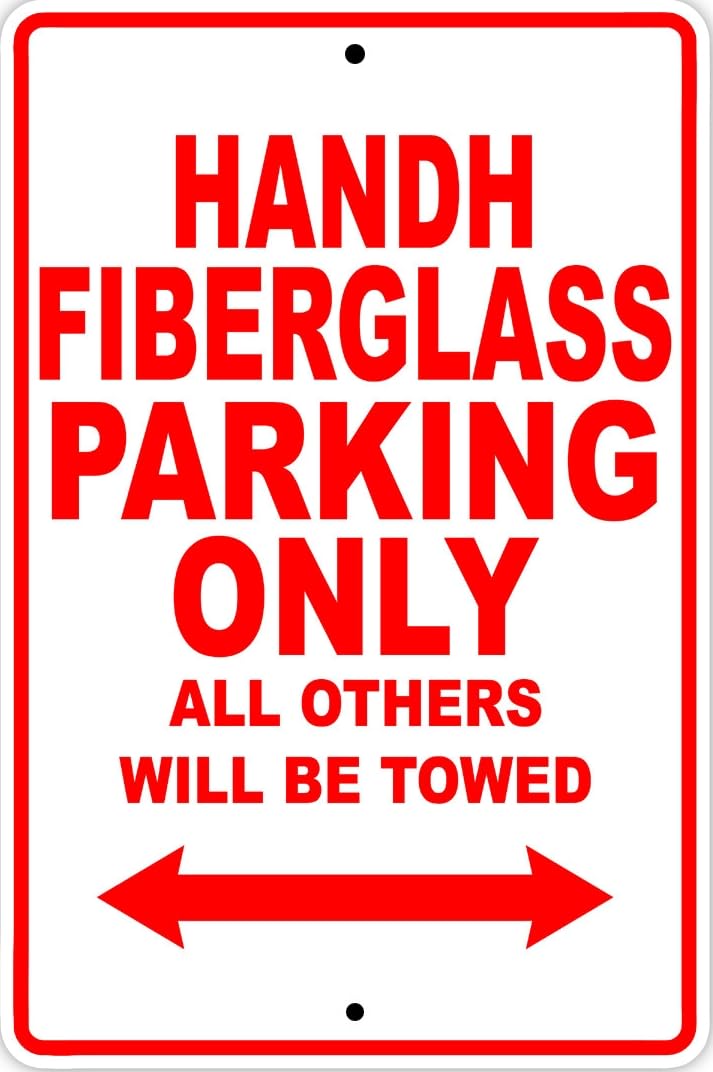 Handh Fiberglass Parking Only Wall Art Decor Novelty Notice Metal Sign