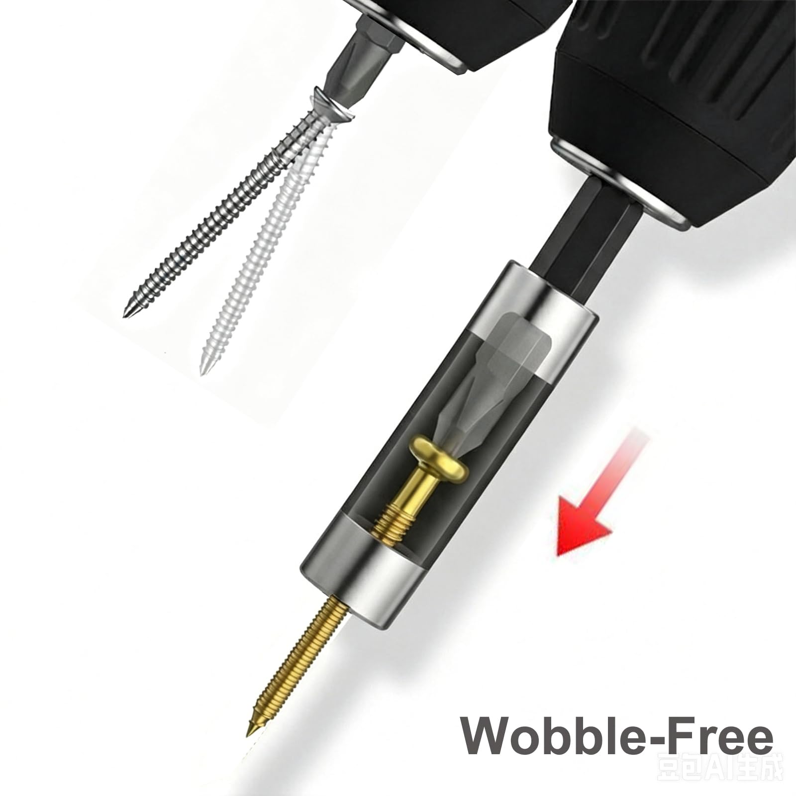 3 Pack Anti-Tilt Screw Bit Holder for Drill (3.15/4.72/5.51 Inch) — Amazon image 2